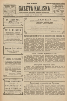 Gazeta Kaliska : pismo codzienne, polityczne, społeczne i ekonomiczne. R.33, nr 192 (21 sierpnia 1925) = nr 8119