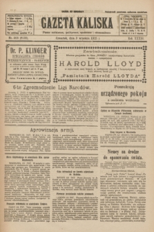 Gazeta Kaliska : pismo codzienne, polityczne, społeczne i ekonomiczne. R.33, nr 203 (3 września 1925) = nr 8130