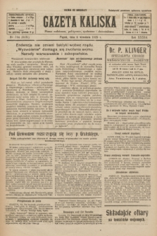 Gazeta Kaliska : pismo codzienne, polityczne, społeczne i ekonomiczne. R.33, nr 204 (4 września 1925) = nr 8131