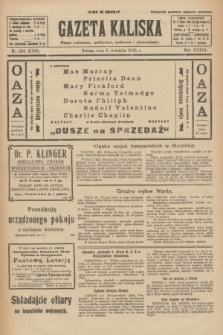 Gazeta Kaliska : pismo codzienne, polityczne, społeczne i ekonomiczne. R.33, nr 205 (5 września 1925) = nr 8132