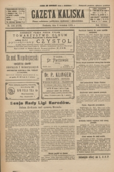 Gazeta Kaliska : pismo codzienne, polityczne, społeczne i ekonomiczne. R.33, nr 206 (6 września 1925) = nr 8133