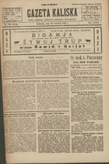 Gazeta Kaliska : pismo codzienne, polityczne, społeczne i ekonomiczne. R.33, nr 209 (10 września 1925) = nr 8136