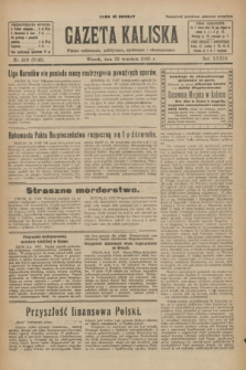 Gazeta Kaliska : pismo codzienne, polityczne, społeczne i ekonomiczne. R.33, nr 219 (22 września 1925) = nr 8146