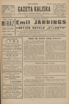 Gazeta Kaliska : pismo codzienne, polityczne, społeczne i ekonomiczne. R.33, nr 222 (25 września 1925) = nr 8149