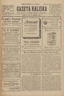Gazeta Kaliska : pismo codzienne, polityczne, społeczne i ekonomiczne. R.33, nr 224 (27 września 1925) = nr 8151