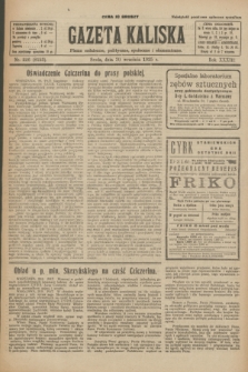 Gazeta Kaliska : pismo codzienne, polityczne, społeczne i ekonomiczne. R.33, nr 226 (30 września 1925) = nr 8153