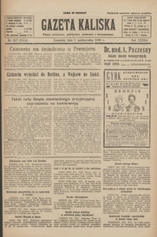 Gazeta Kaliska : pismo codzienne, polityczne, społeczne i ekonomiczne. R.33, nr 227 (1 października 1925) = nr 8154