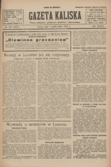 Gazeta Kaliska : pismo codzienne, polityczne, społeczne i ekonomiczne. R.33, nr 232 (7 października 1925) = nr 8159