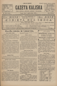 Gazeta Kaliska : pismo codzienne, polityczne, społeczne i ekonomiczne. R.33, nr 234 (9 października 1925) = nr 8161