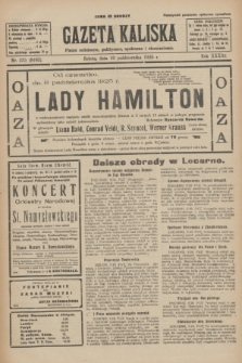 Gazeta Kaliska : pismo codzienne, polityczne, społeczne i ekonomiczne. R.33, nr 235 (10 października 1925) = nr 8162