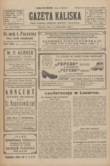 Gazeta Kaliska : pismo codzienne, polityczne, społeczne i ekonomiczne. R.33, nr 236 (11 października 1925) = nr 8163