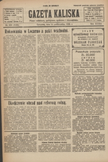 Gazeta Kaliska : pismo codzienne, polityczne, społeczne i ekonomiczne. R.33, nr 239 (15 października 1925) = nr 8166