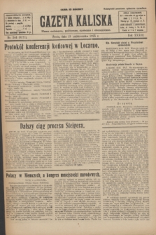 Gazeta Kaliska : pismo codzienne, polityczne, społeczne i ekonomiczne. R.33, nr 244 (21 października 1925) = nr 8171