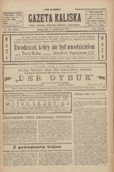 Gazeta Kaliska : pismo codzienne, polityczne, społeczne i ekonomiczne. R.33, nr 253 (31 października 1925) = nr 8180