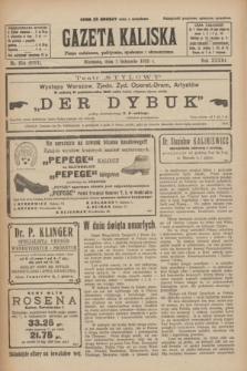 Gazeta Kaliska : pismo codzienne, polityczne, społeczne i ekonomiczne. R.33, nr 254 (1 listopada 1925) = nr 8181
