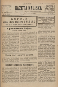 Gazeta Kaliska : pismo codzienne, polityczne, społeczne i ekonomiczne. R.33, nr 259 (7 listopada 1925) = nr 8186