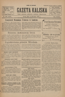 Gazeta Kaliska : pismo codzienne, polityczne, społeczne i ekonomiczne. R.33, nr 262 (11 listopada 1925) = nr 8189