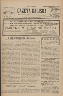 Gazeta Kaliska : pismo codzienne, polityczne, społeczne i ekonomiczne. R.33, nr 263 (12 listopada 1925) = nr 8190