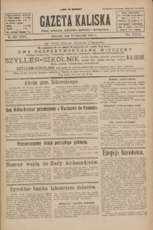 Gazeta Kaliska : pismo codzienne, polityczne, społeczne i ekonomiczne. R.33, nr 269 (19 listopada 1925) = nr 8195