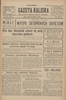 Gazeta Kaliska : pismo codzienne, polityczne, społeczne i ekonomiczne. R.33, nr 270 (20 listopada 1925) = nr 8197