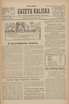 Gazeta Kaliska : pismo codzienne, polityczne, społeczne i ekonomiczne. R.33, nr 277 (28 listopada 1925) = nr 8204
