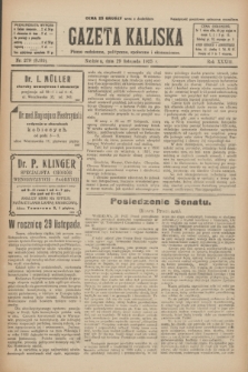 Gazeta Kaliska : pismo codzienne, polityczne, społeczne i ekonomiczne. R.33, nr 278 (29 listopada 1925) = nr 8205
