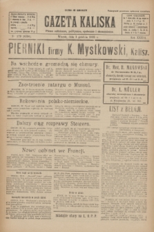 Gazeta Kaliska : pismo codzienne, polityczne, społeczne i ekonomiczne. R.33, nr 279 (1 grudnia 1925) = nr 8206