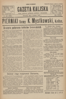 Gazeta Kaliska : pismo codzienne, polityczne, społeczne i ekonomiczne. R.33, nr 281 (3 grudnia 1925) = nr 8208