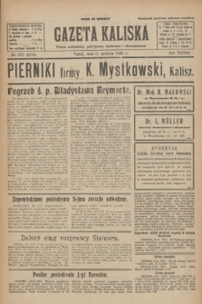 Gazeta Kaliska : pismo codzienne, polityczne, społeczne i ekonomiczne. R.33, nr 287 (11 grudnia 1925) = nr 8214