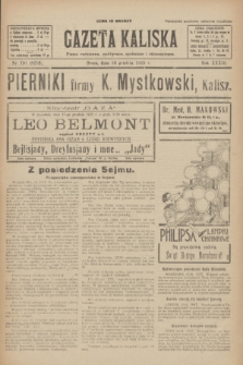 Gazeta Kaliska : pismo codzienne, polityczne, społeczne i ekonomiczne. R.33, nr 291 (16 grudnia 1925) = nr 8218