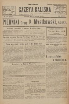 Gazeta Kaliska : pismo codzienne, polityczne, społeczne i ekonomiczne. R.33, nr 292 (17 grudnia 1925) = nr 8219