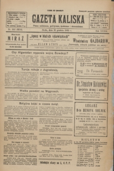 Gazeta Kaliska : pismo codzienne, polityczne, społeczne i ekonomiczne. R.33, nr 301 (30 grudnia 1925) = nr 8228