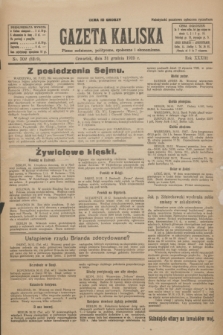 Gazeta Kaliska : pismo codzienne, polityczne, społeczne i ekonomiczne. R.33, nr 302 (31 grudnia 1925) = nr 8229