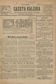 Gazeta Kaliska : pismo codzienne, polityczne, społeczne i ekonomiczne. R.34, nr 1 (1 stycznia 1926) = nr 8230