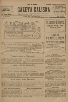 Gazeta Kaliska : pismo codzienne, polityczne, społeczne i ekonomiczne. R.34, nr 5 (8 stycznia 1926) = nr 8234