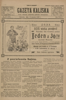 Gazeta Kaliska : pismo codzienne, polityczne, społeczne i ekonomiczne. R.34, nr 10 (14 stycznia 1926) = nr 8239