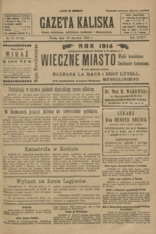 Gazeta Kaliska : pismo codzienne, polityczne, społeczne i ekonomiczne. R.34, nr 15 (20 stycznia 1926) = nr 8244