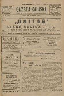 Gazeta Kaliska : pismo codzienne, polityczne, społeczne i ekonomiczne. R.34, nr 19 (24 stycznia 1926) = nr 8248