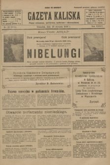 Gazeta Kaliska : pismo codzienne, polityczne, społeczne i ekonomiczne. R.34, nr 22 (28 stycznia 1926) = nr 8251