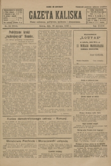Gazeta Kaliska : pismo codzienne, polityczne, społeczne i ekonomiczne. R.34, nr 24 (30 stycznia 1926) = nr 8253