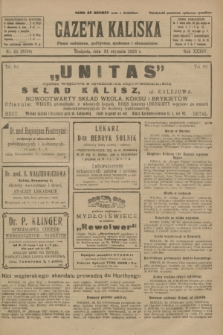 Gazeta Kaliska : pismo codzienne, polityczne, społeczne i ekonomiczne. R.34, nr 25 (31 stycznia 1926) = nr 8254