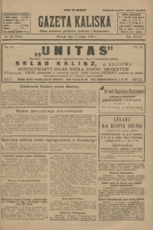 Gazeta Kaliska : pismo codzienne, polityczne, społeczne i ekonomiczne. R.34, nr 26 (2 lutego 1926) = nr 8255