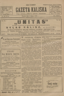 Gazeta Kaliska : pismo codzienne, polityczne, społeczne i ekonomiczne. R.34, nr 32 (9 lutego 1926) = nr 8260