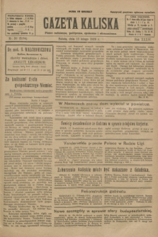 Gazeta Kaliska : pismo codzienne, polityczne, społeczne i ekonomiczne. R.34, nr 36 (13 lutego 1926) = nr 8264