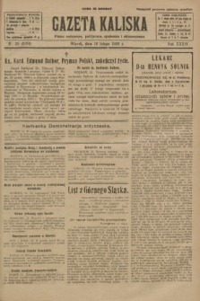 Gazeta Kaliska : pismo codzienne, polityczne, społeczne i ekonomiczne. R.34, nr 38 (16 lutego 1926) = nr 8266