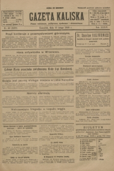 Gazeta Kaliska : pismo codzienne, polityczne, społeczne i ekonomiczne. R.34, nr 40 (18 lutego 1926) = nr 8268