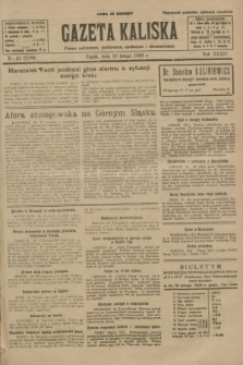 Gazeta Kaliska : pismo codzienne, polityczne, społeczne i ekonomiczne. R.34, nr 41 (19 lutego 1926) = nr 8269