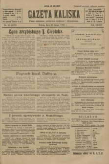Gazeta Kaliska : pismo codzienne, polityczne, społeczne i ekonomiczne. R.34, nr 42 (20 lutego 1926) = nr 8270
