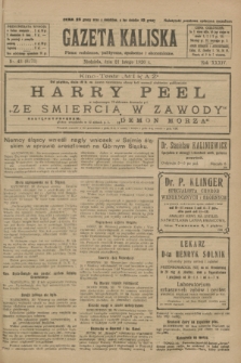 Gazeta Kaliska : pismo codzienne, polityczne, społeczne i ekonomiczne. R.34, nr 43 (21 lutego 1926) = nr 8271