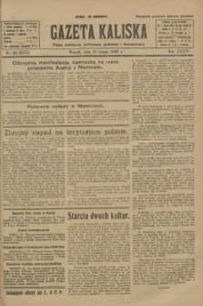 Gazeta Kaliska : pismo codzienne, polityczne, społeczne i ekonomiczne. R.34, nr 44 (23 lutego 1926) = nr 8272